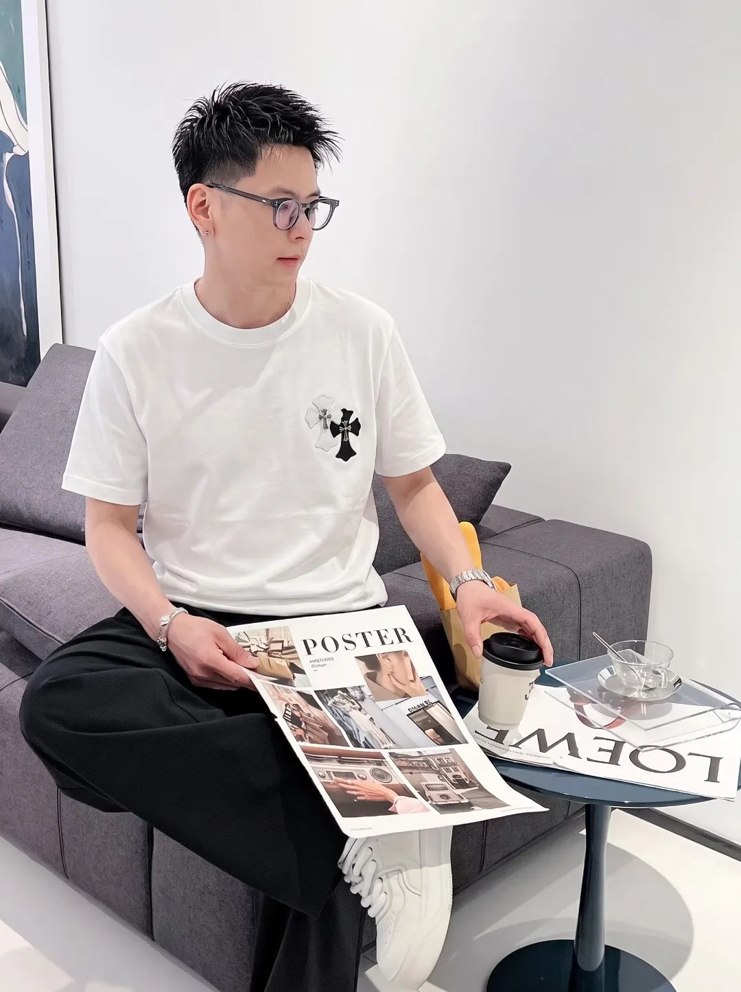 [CH ] 2026FW T Premium 26s ：Black White Green Size：S M L XL 2XL